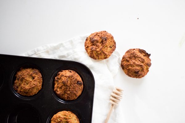 Glutenvrije haver-wortel muffins