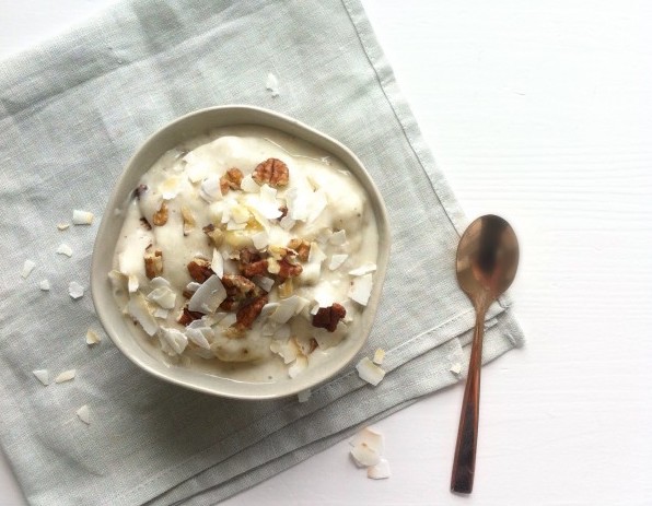 banaan-kokos ijs vegan