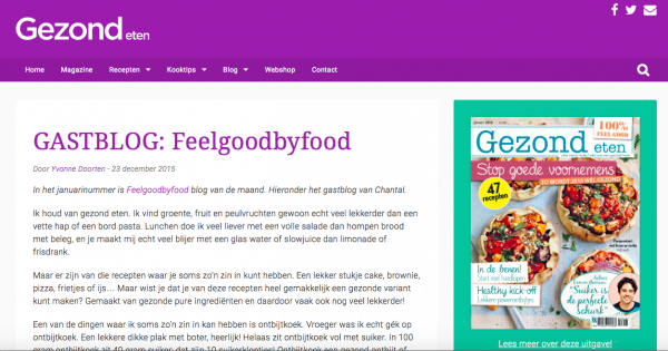 gastblog Gezond Eten