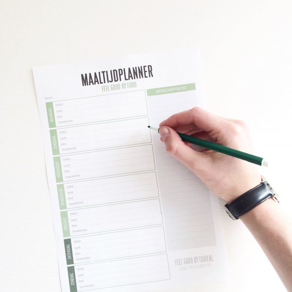 printable maaltijd planner