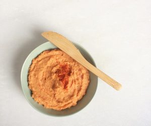 humus geroosterde paprika