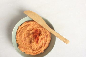 humus geroosterde paprika