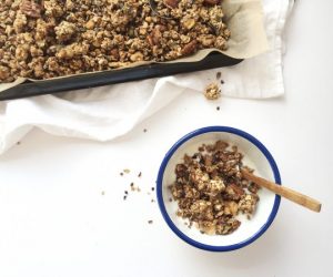 banaan-choco granola