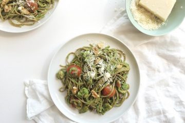 pasta spinazie-noten pesto