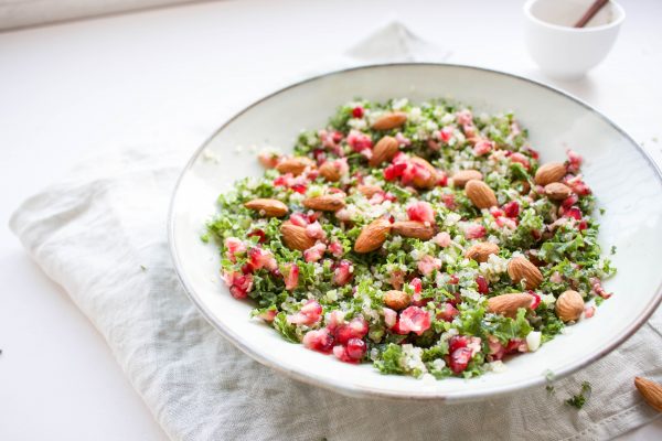 boerenkool salade met granaatappel