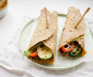 boekweit wrap gegrilde groenten