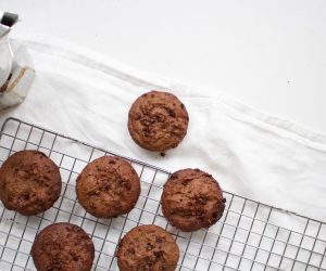 chocolade-espresso muffins