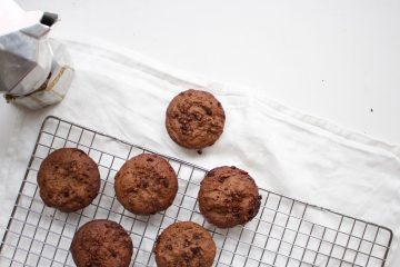 chocolade-espresso muffins