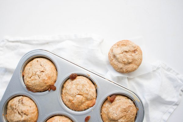 spelt-bananenmuffins