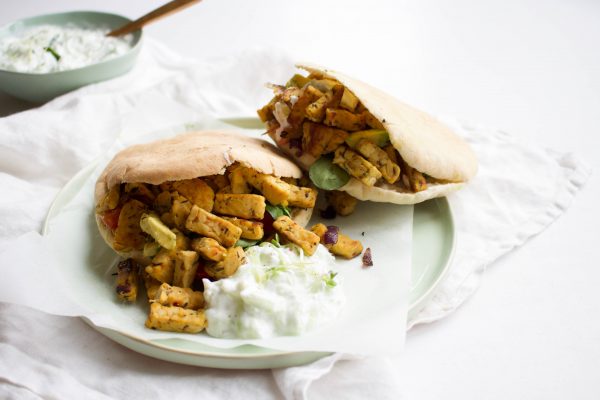 Pita 'gyros' tempeh