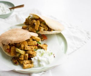 Pita 'gyros' tempeh