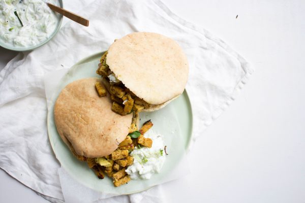 Pita 'gyros' tempeh