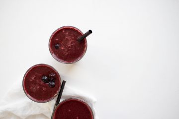 Paarse smoothie