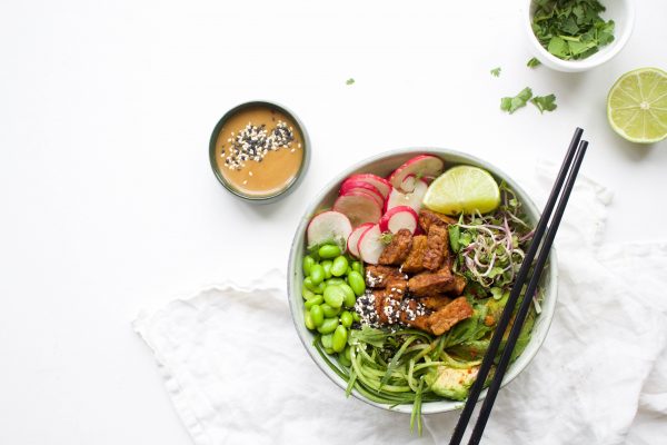 Vegan poke bowl