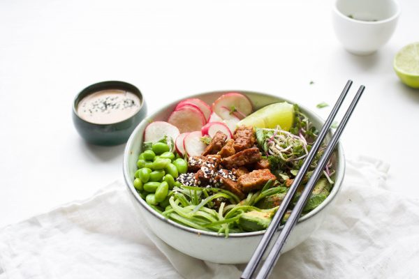 Vegan poke bowl