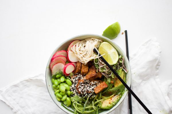 Vegan poke bowl