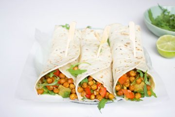 Wraps geroosterde kikkererwten