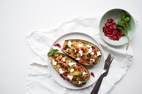 Gevulde aubergine