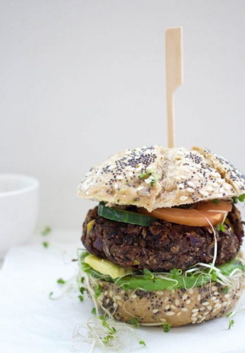 vegan zwarte bonen burgers 