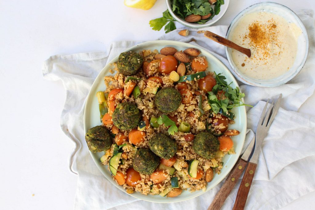 couscous falafel