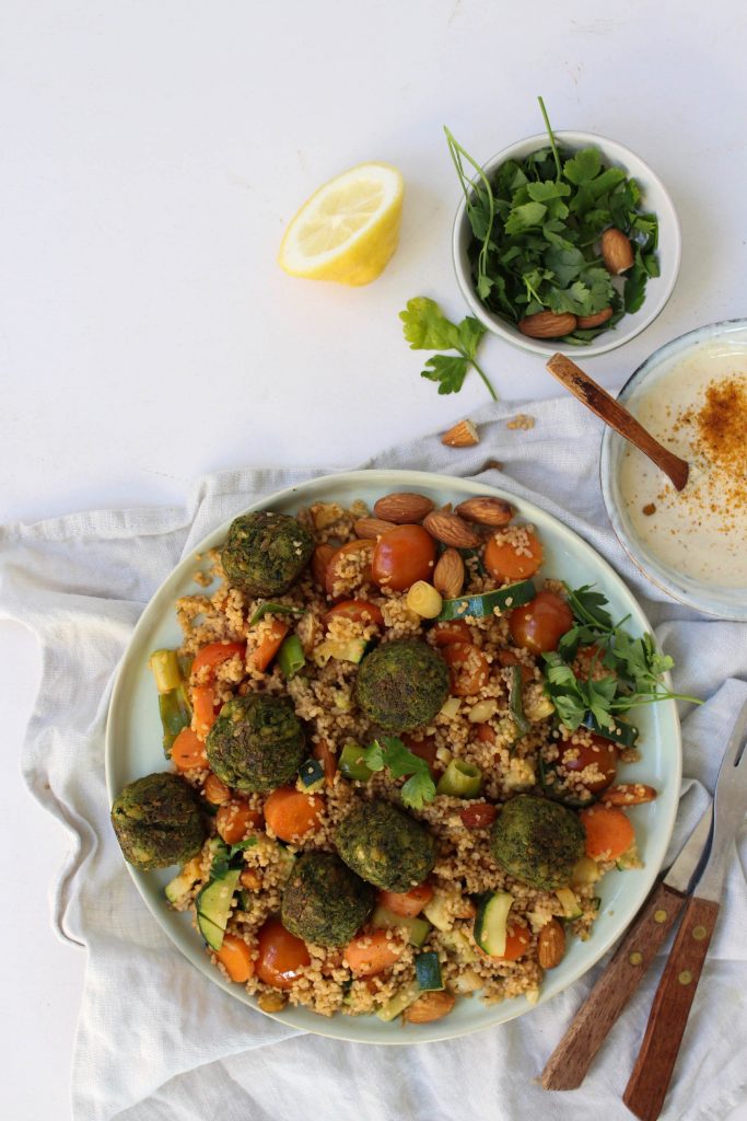 couscous falafel