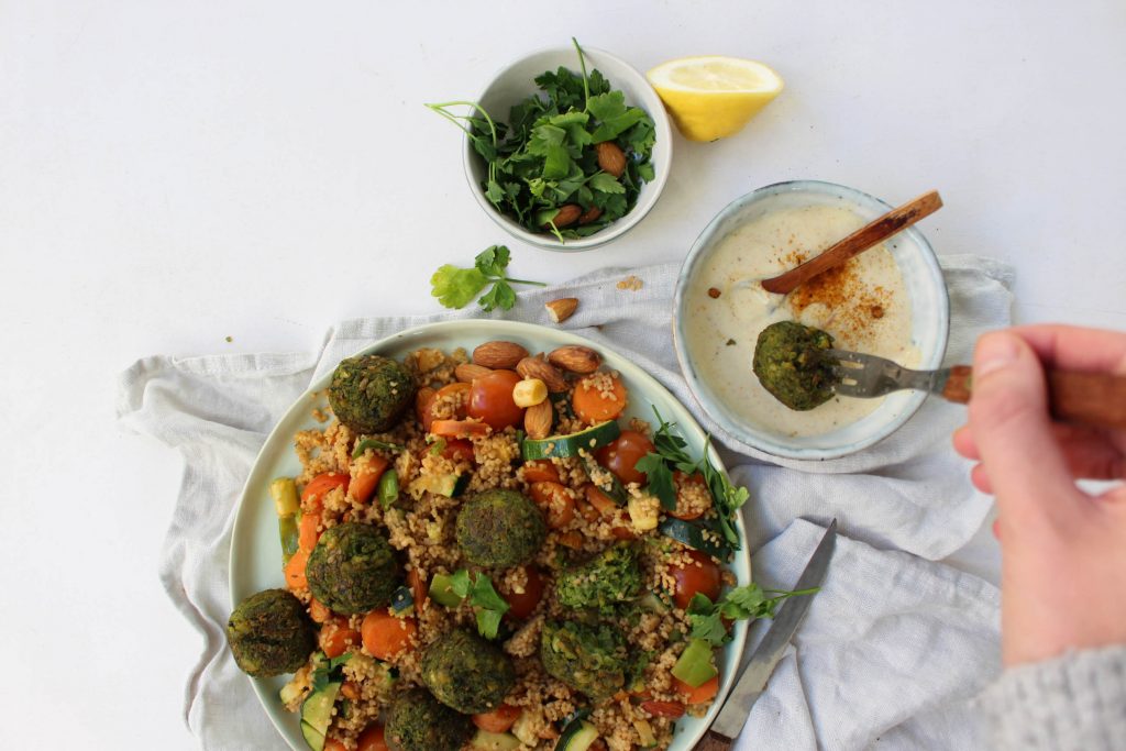 couscous falafel