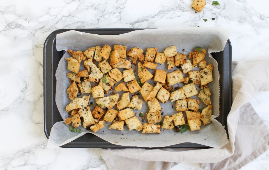 spelt croutons Italiaanse kruiden