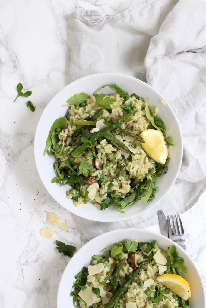 groene lente risotto aspergers