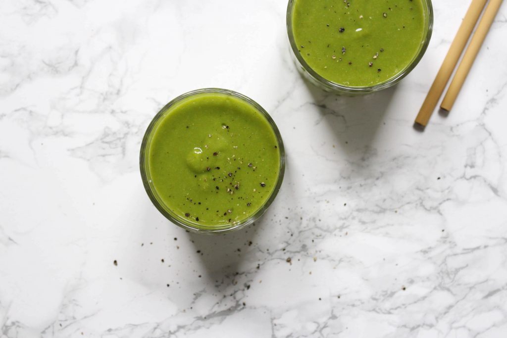 romige groene smoothie