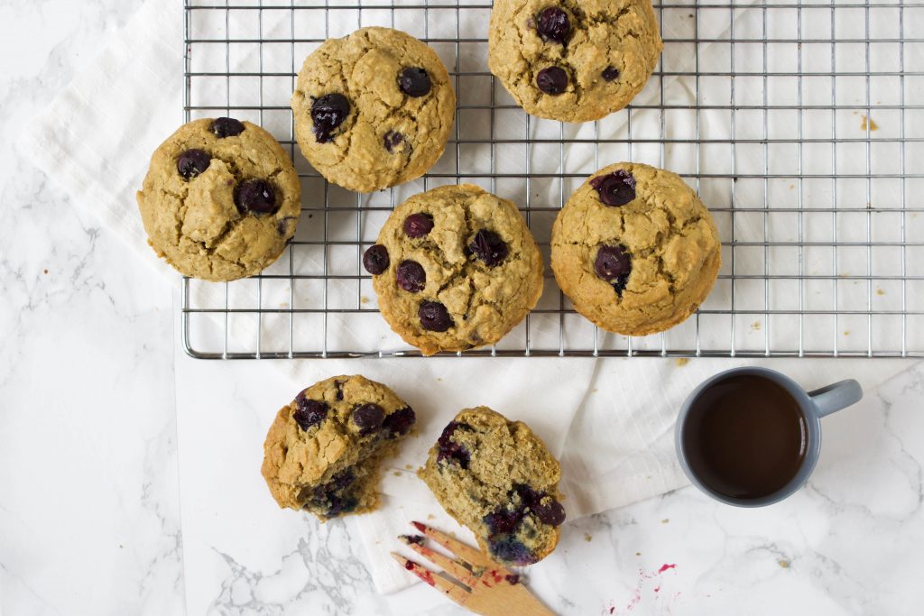 blueberry-yoghurt ontbijtmuffins