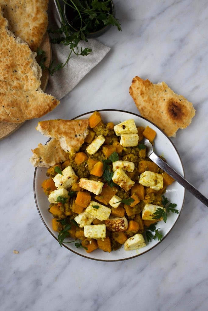 linzen-pompoen curry met paneer