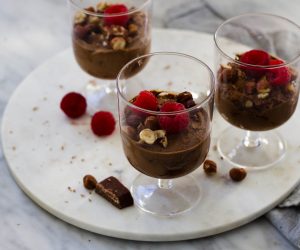 Chocolade-hazelnoot mousse