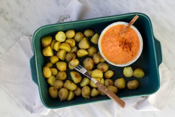 pittige aardappeltjes met schil uit de oven