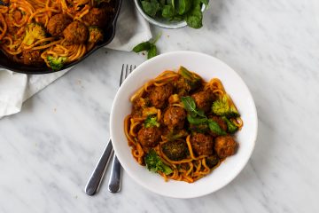 spaghetti met rode saus