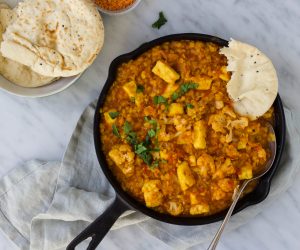 dahl met bloemkool en paneer