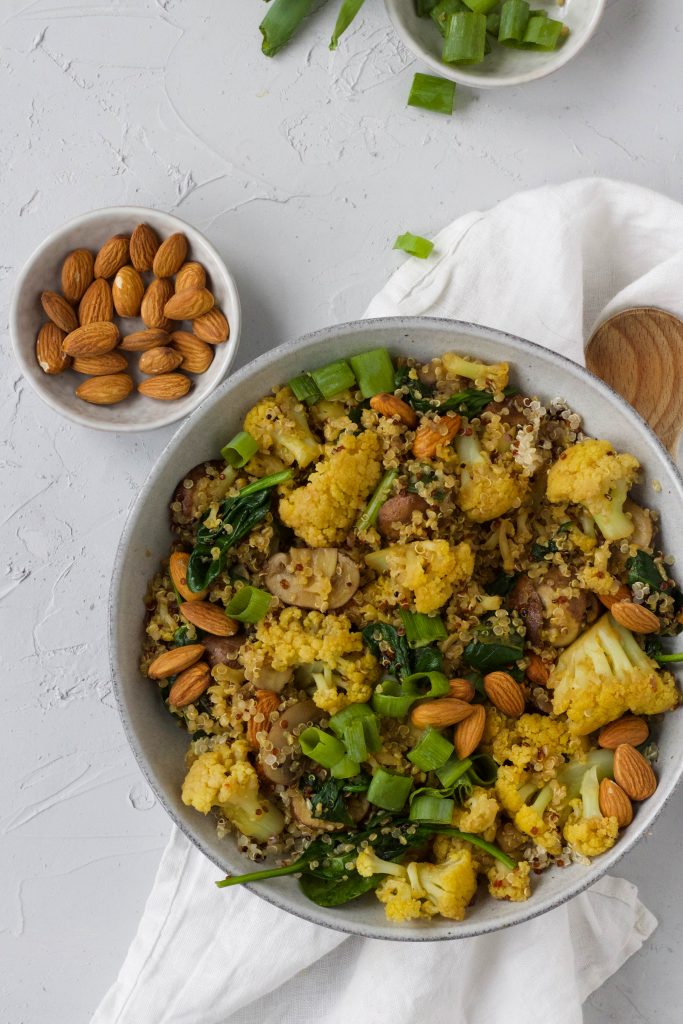 quinoa salade bloemkool