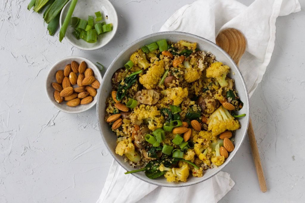 quinoa salade bloemkool