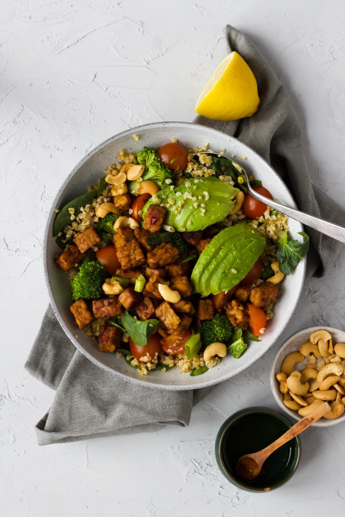 salade bulgur tempeh