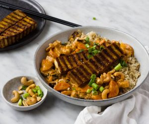 curry tofu steak