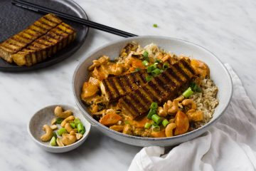 curry tofu steak