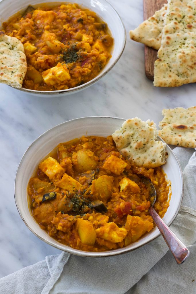 linzencurry/dahl aardappel paneer