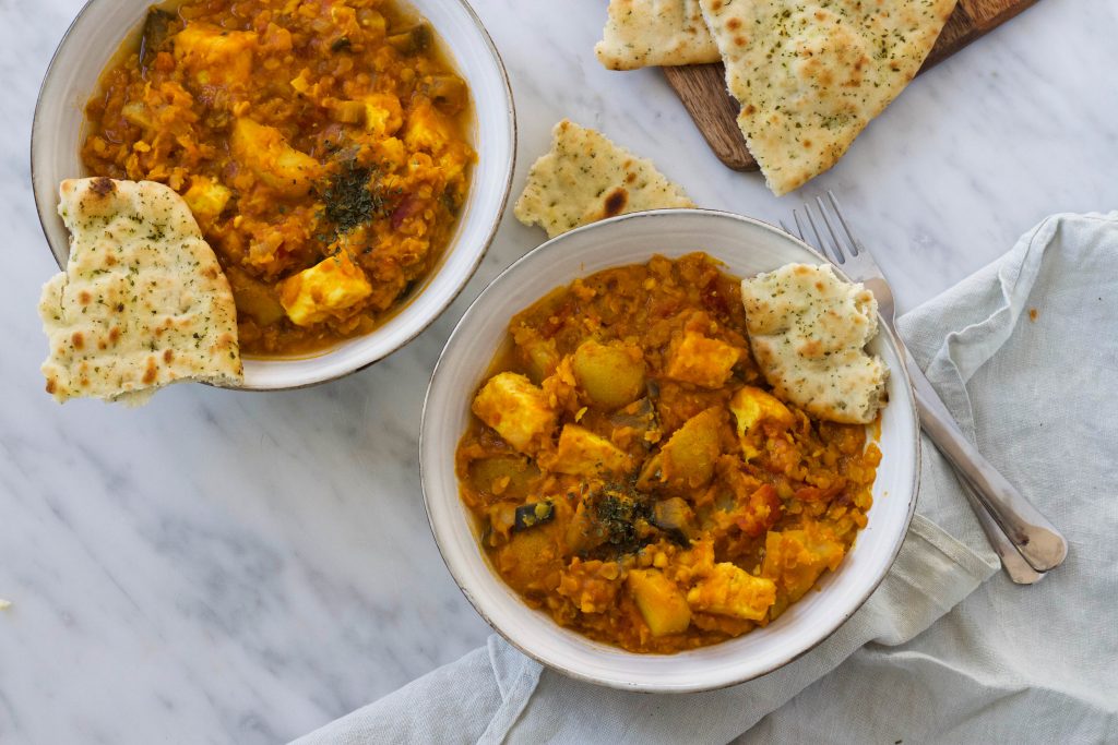 linzencurry/dahl aardappel paneer