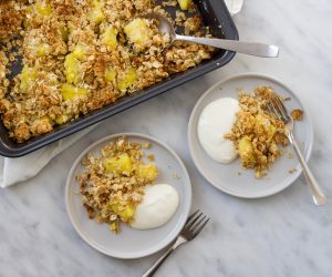 ananas-kokos crumble pasen