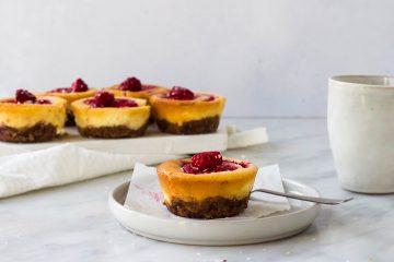 mini citroen-frambozen cheesecakes