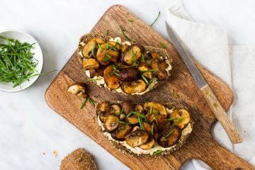 Toast met champignons