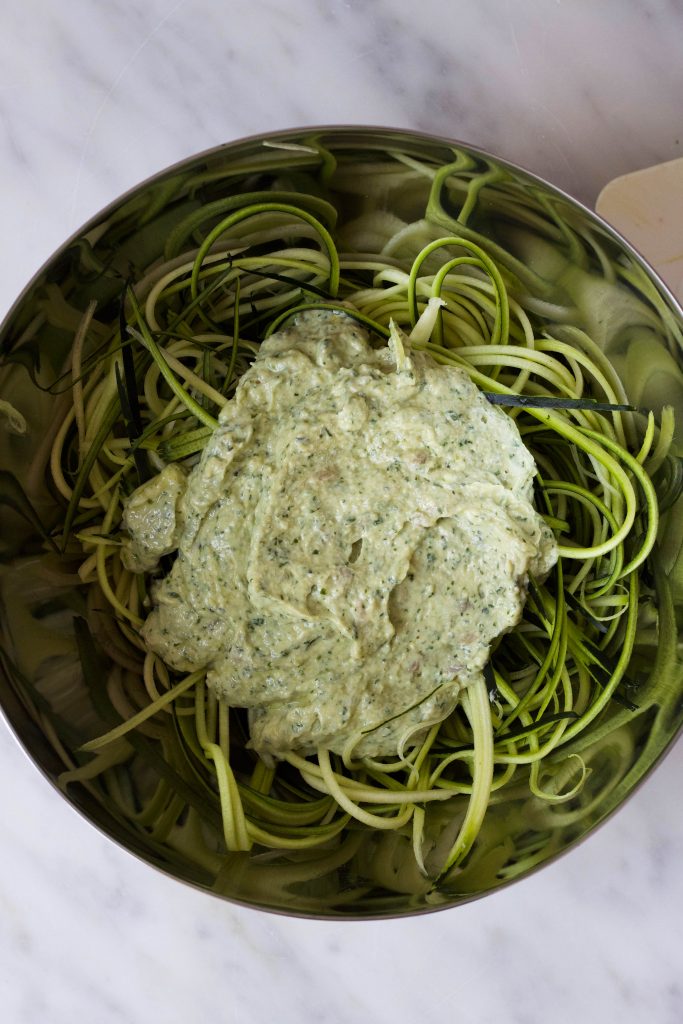 Courgetti met ricotta pesto KitchenAid