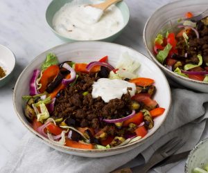 Griekse gyros salade