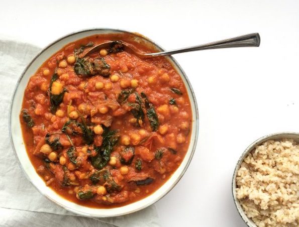 zoete aardappel-tomaten stew