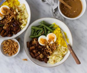 Indonesische tempeh ketjap bowl