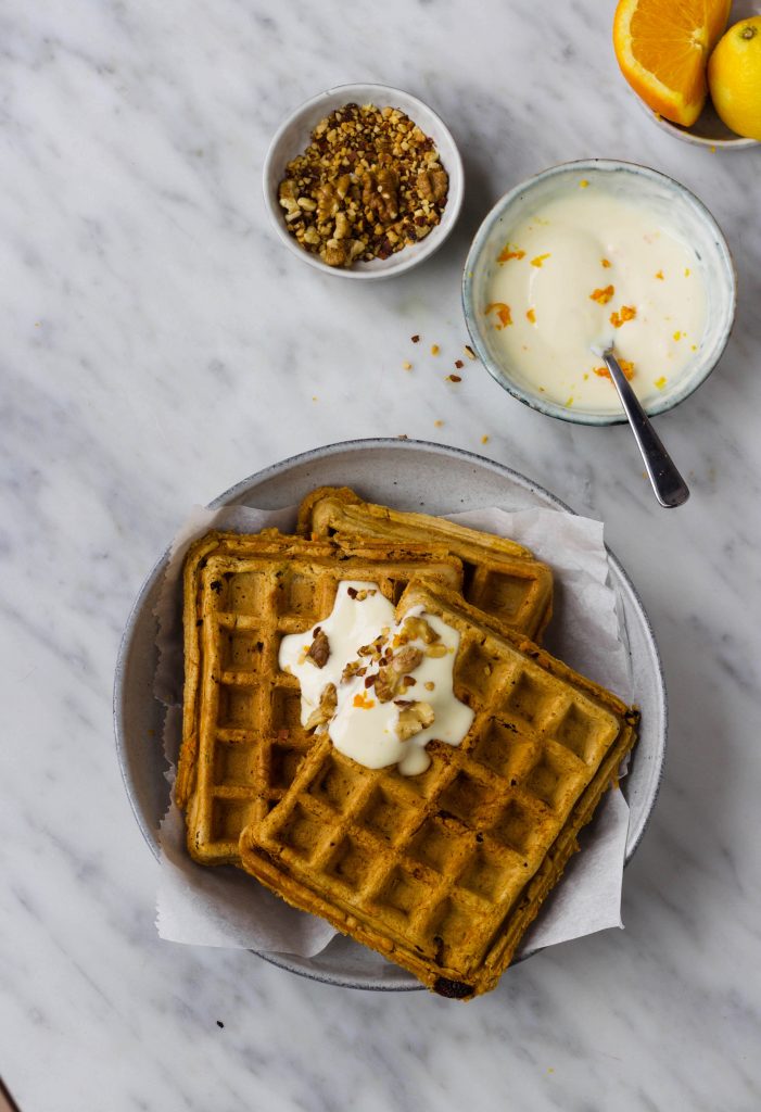 carrot cake wafels